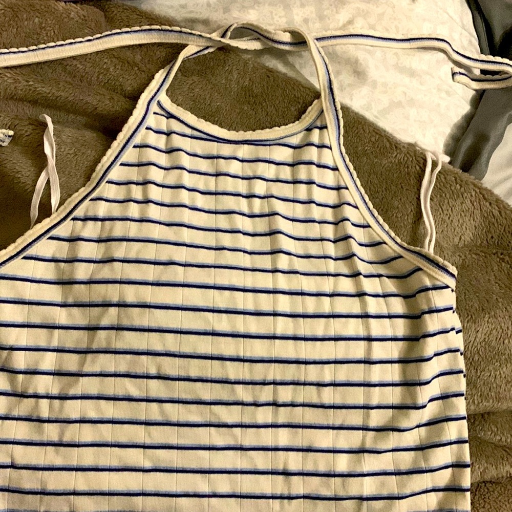 american eagle halter top tank top size small